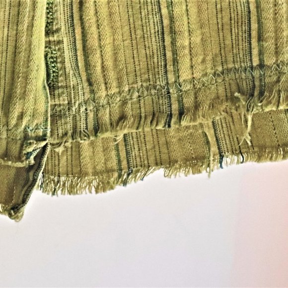 Johnny Was Olive Button Down with Floral Accents - Picture 11 of 13